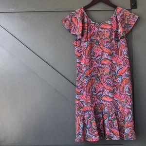 J.Crew beautiful and bright dress!